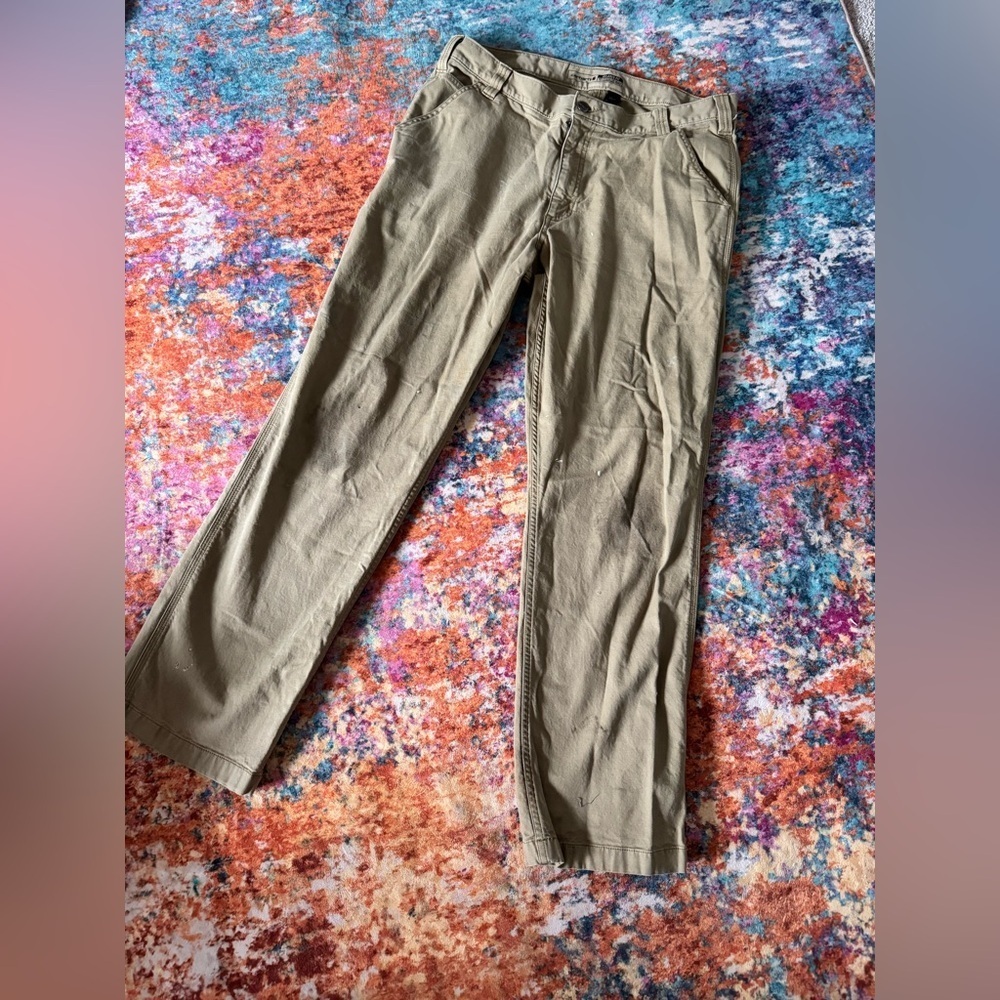 Carhartt Relaxed Fit Utility Cargo Work Pants Khaki 36x32